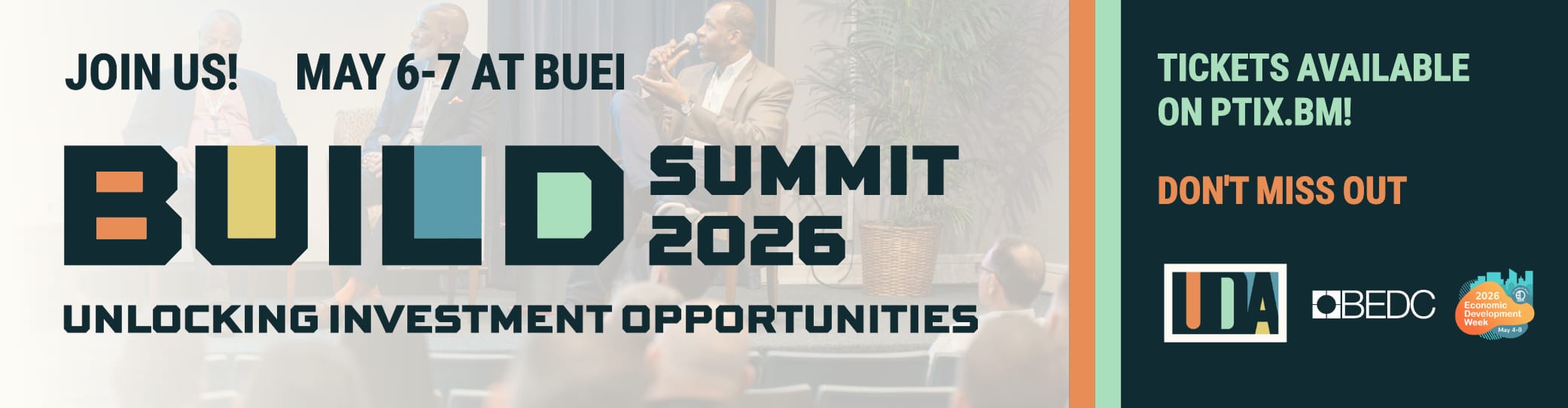 Flyer Promoting 2026 BUILD Summit at BUEI Unlocking Investment Opportunities