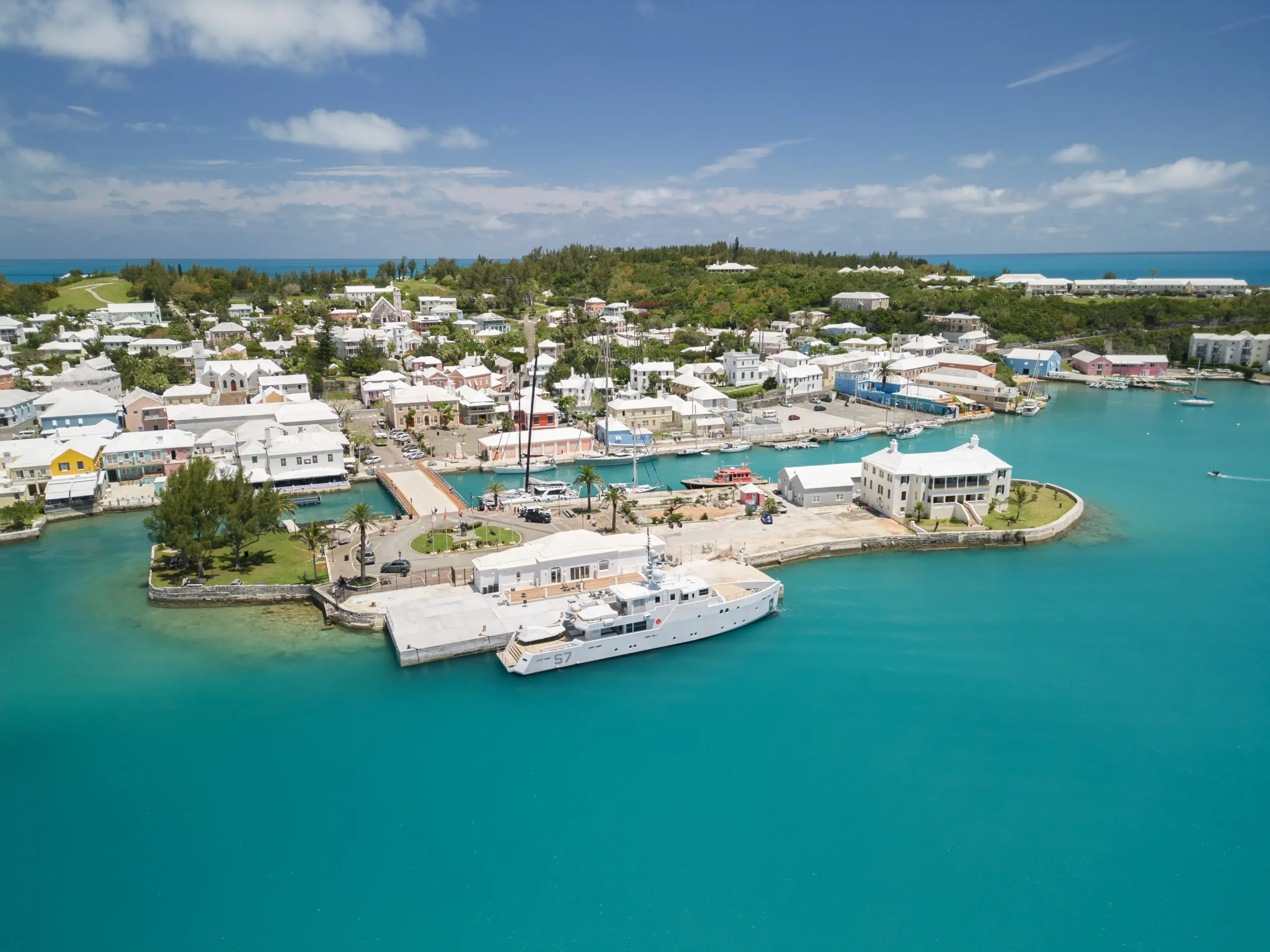 St. George's Bermuda from the Air